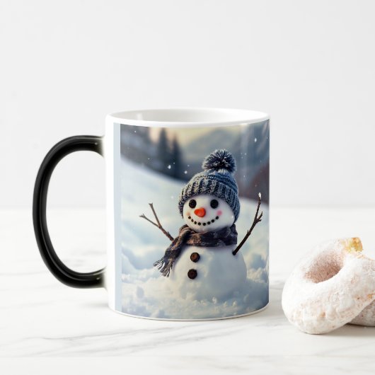 Snowman Magische Mok (Met donut)