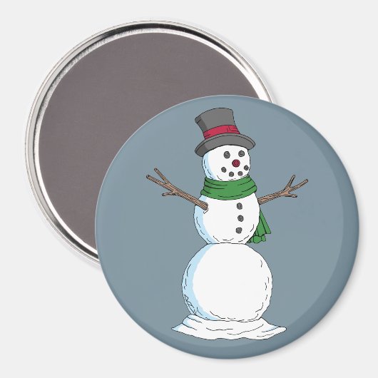 Snowman Magneet (Voorkant / Achterkant)