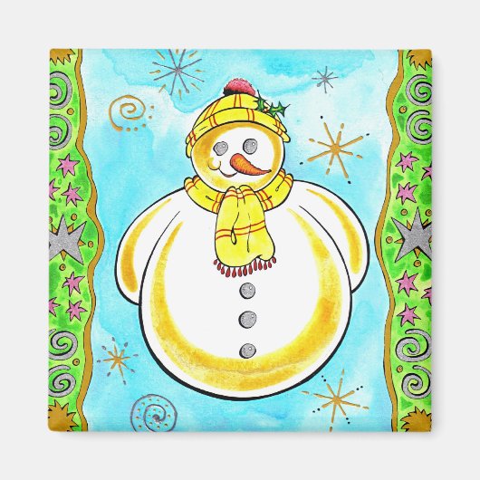 Snowman Magneet (Voorkant)
