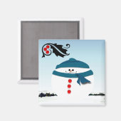 Snowman Magneet (Voorkant / Achterkant)