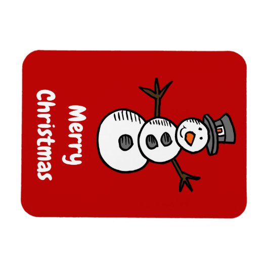 Snowman Magneet (Horizontaal)