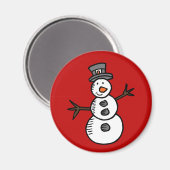 Snowman Magneet (Voorkant / Achterkant)