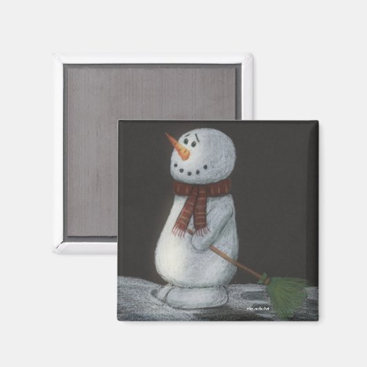 Snowman Magnet (Voorkant / Achterkant)