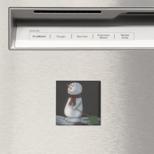 Snowman Magnet (Insitu (Vaatwasser))