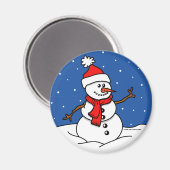 Snowman Magnet (Voorkant / Achterkant)