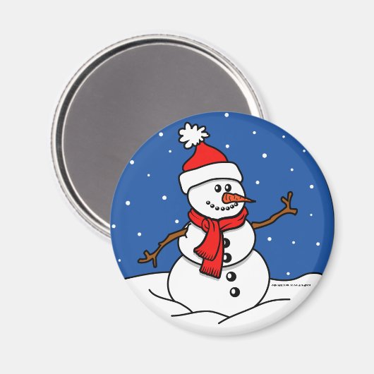 Snowman Magnet (Voorkant / Achterkant)