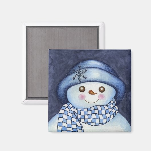 Snowman Magnet (Voorkant / Achterkant)