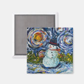 Snowman Magnet (Voorkant / Achterkant)