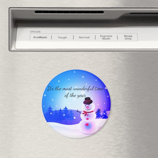 Snowman Magnet (Insitu (Vaatwasser))