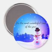 Snowman Magnet (Voorkant / Achterkant)