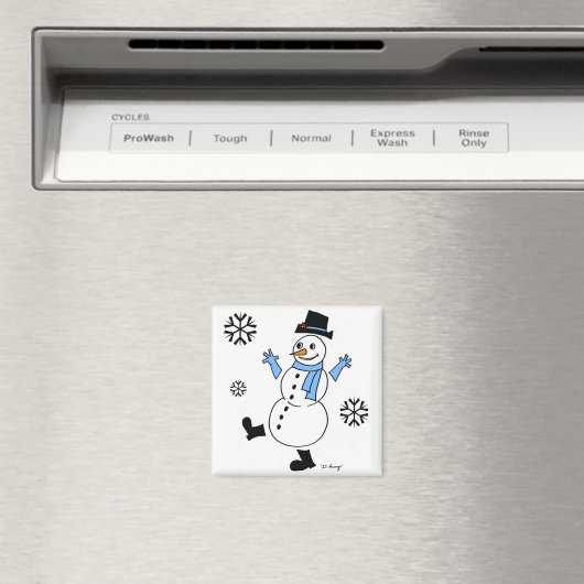 Snowman Magnet (Insitu (Vaatwasser))