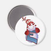 Snowman Magnet (Voorkant / Achterkant)