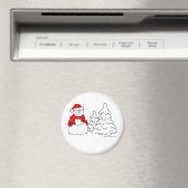 Snowman Magnet (Insitu (Vaatwasser))
