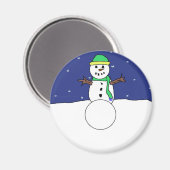 Snowman magnet (Voorkant / Achterkant)