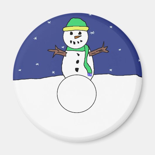 Snowman magnet (Voorkant)