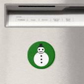 Snowman Magnet glimlachte kerstmis (Insitu (Vaatwasser))
