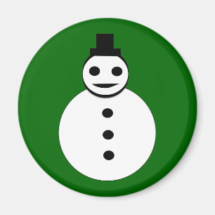 Snowman Magnet glimlachte kerstmis