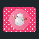 Snowman Magnet Magneet<br><div class="desc">Hartelijk dank voor uw belangstelling voor Sweet Tooth Design Studio! Neem contact met mij op als u vragen hebt, als u wijzigingen in de kleuren van het ontwerp wilt of als u een coördinerend stuk nodig hebt dat u niet in mijn winkel ziet staan. E-mail me op sweettoothstudio@gmail.com met uw...</div>