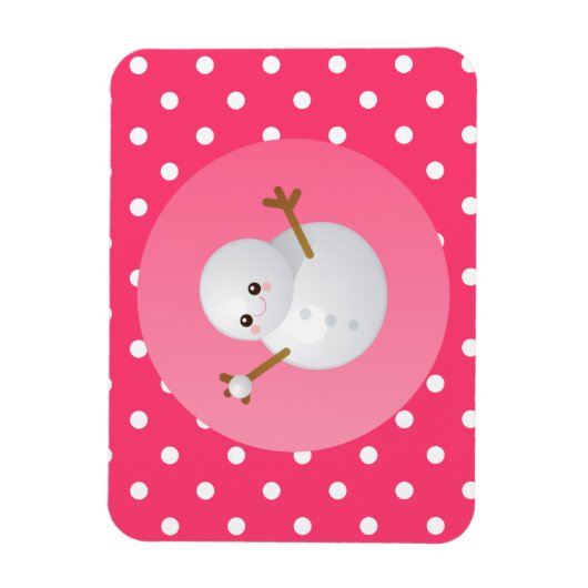 Snowman Magnet Magneet (Verticaal)