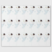 Snowman Martini Cadeaupapier (Vlak)