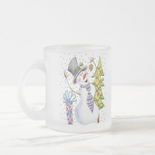 Snowman Matglas Koffiemok (Links)