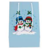 Snowman Medium Cadeauzakje (Achterkant)