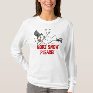 Snowman Meer sneeuw alsjeblieft T-shirt