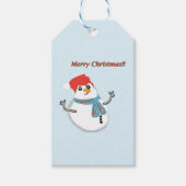 Snowman, Merry Christmas!! Cadeaulabel (Voorkant)