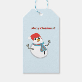 Snowman, Merry Christmas!! Cadeaulabel