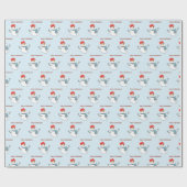 Snowman. Merry Christmas. Cadeaupapier (Vlak)