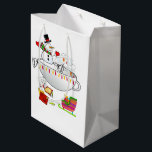 Snowman Merry Christmas Gift Bags Medium Cadeauzakje<br><div class="desc">kerstcadeaus</div>