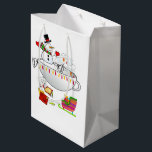 Snowman Merry Christmas Gift Bags Medium Cadeauzakje<br><div class="desc">kerstcadeaus</div>