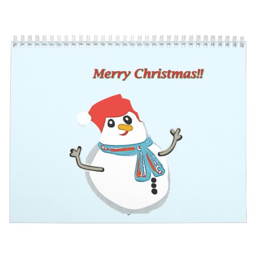 Snowman. Merry christmas!! Kalender (Hoes)
