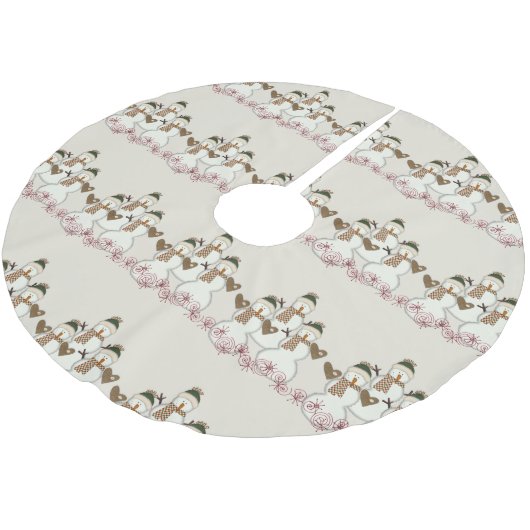 Snowman: Merry kerstboom Kerstboom Rok (Gekanteld)