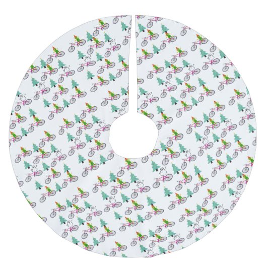 Snowman — Merry kerstboomrok Kerstboom Rok (Voorkant)