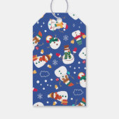 Snowman Merry kerstcadeautjes Labels Cadeaulabel (Achterkant)