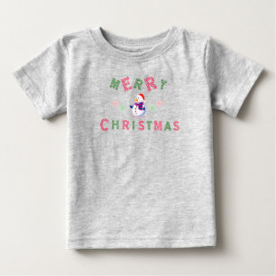 Snowman Merry Kerstmis Baby T-Shirt