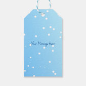 Snowman Merry Kerstmis Cadeaulabel (Achterkant)