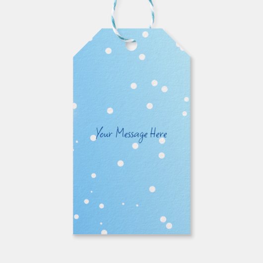 Snowman Merry Kerstmis Cadeaulabel (Achterkant)