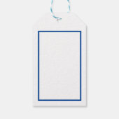 Snowman Merry Kerstmis Cadeaulabel (Achterkant)