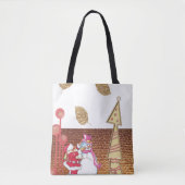 Snowman Merry Kerstmis Canvas tassen (Voorkant)