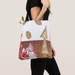 Snowman Merry Kerstmis Canvas tassen<br><div class="desc">Christmas Women's and Girls Tote Bags</div>