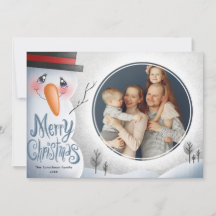 Snowman Merry Kerstmis - Gepersonaliseerde familie