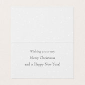 Snowman Merry Kerstmis van ons allemaal douanekaar Kaart (Binnenkant ongevouwen)