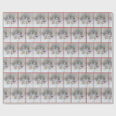 Snowman met adem voor Deer Cadeaupapier (Vlak)