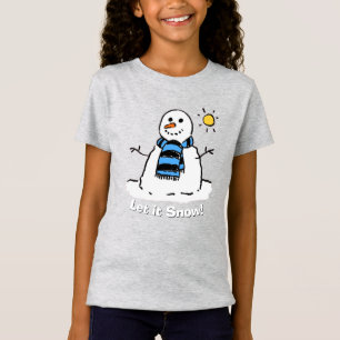 Snowman met Bericht. T-shirt