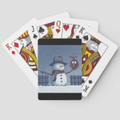 Snowman met Bird Pokerkaarten (Achterkant)