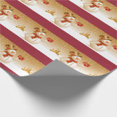 Snowman met Cadeaus Cadeaupapier (Hoek)