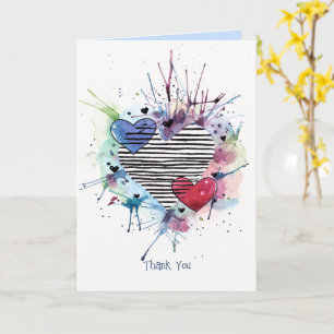 Snowman met cadeaus op Waterverf kaart