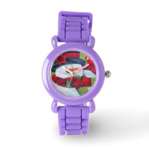 Snowman met carf horloge